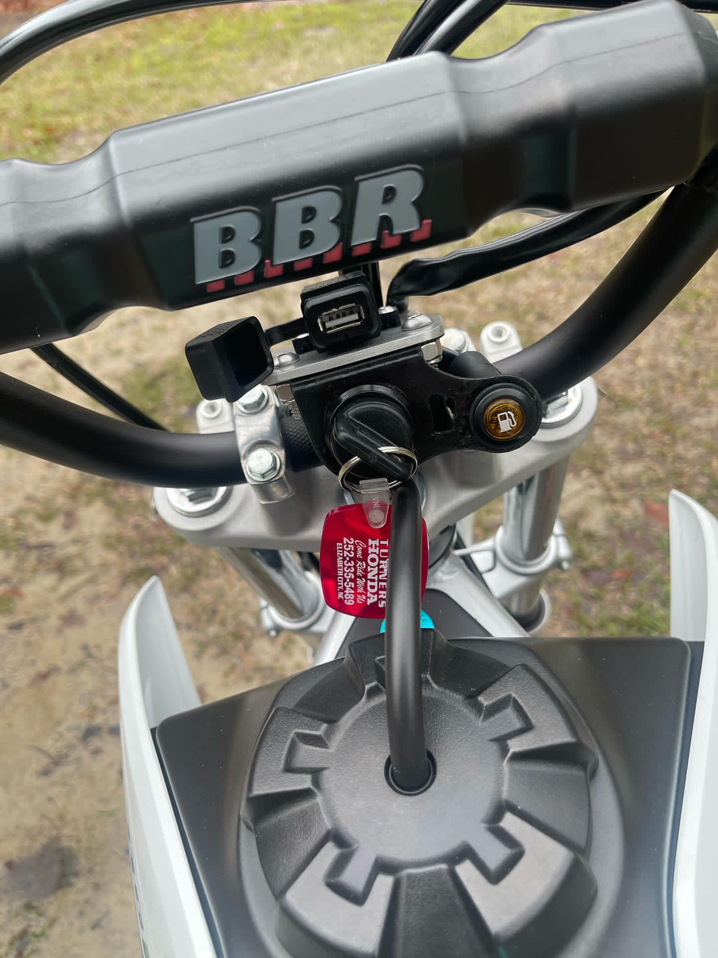 Honda CRF 110f Key switch relocation Bracket, High Profile Bar Back Model